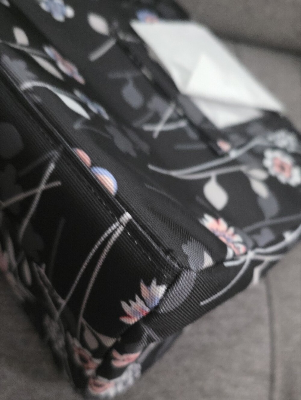 Vera Bradley Black Floral Lunch PAck with Pink & Blue Accents - Picture 12 of 13